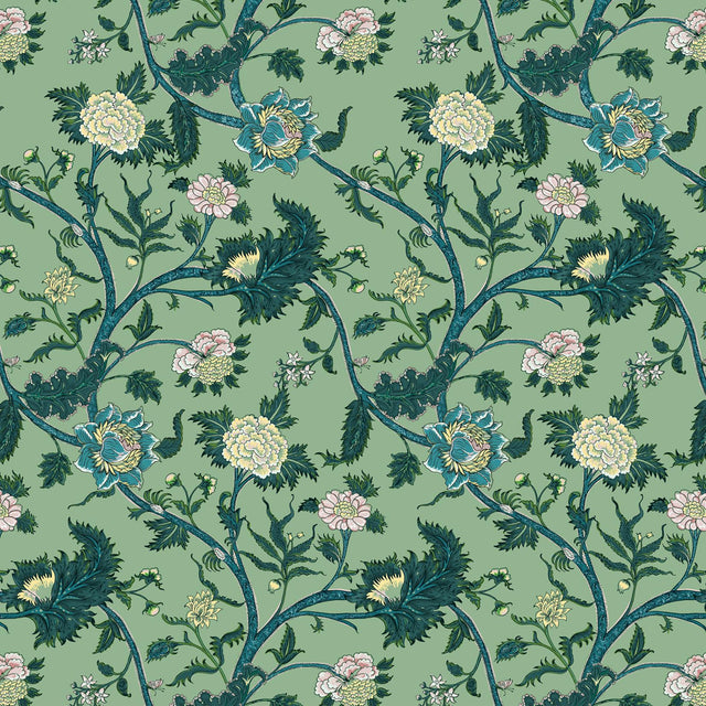 Gaston Y Daniela PALAMPORE VERDE Fabric