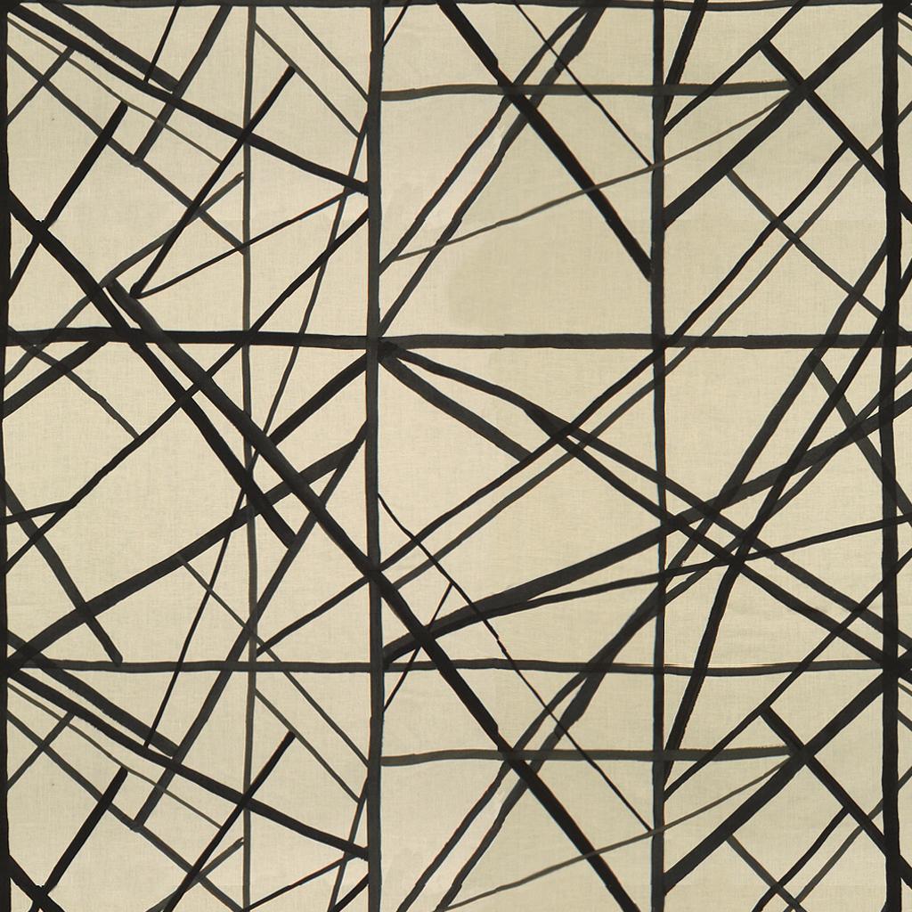 Lee Jofa CHANNELS EBONY/IVORY Fabric