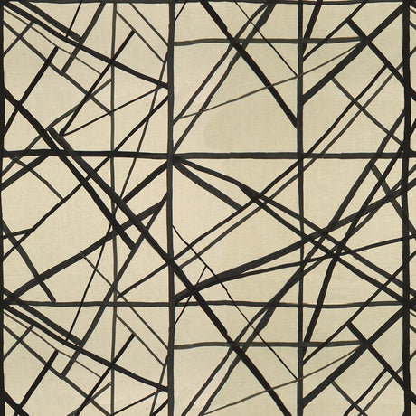Lee Jofa CHANNELS EBONY/IVORY Fabric
