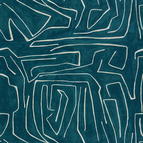 Lee Jofa GRAFFITO TEAL/PEARL Fabric