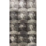 Lee Jofa HM GLAM SILVER/CHARCOAL Wallpaper