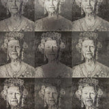 Lee Jofa HM GLAM SILVER/CHARCOAL Wallpaper