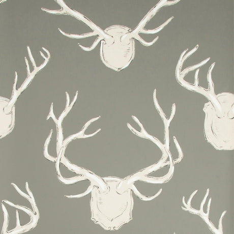Lee Jofa ANTLERS PAPER GREY Wallpaper