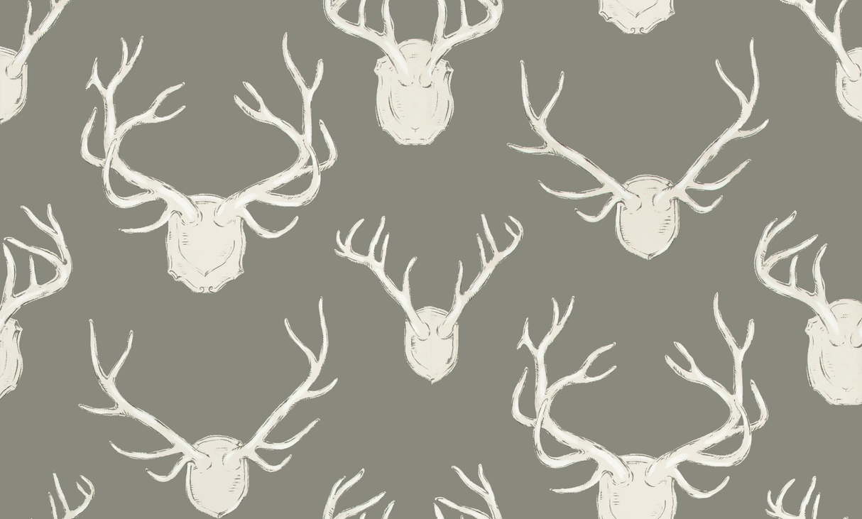 Lee Jofa ANTLERS PAPER GREY Wallpaper