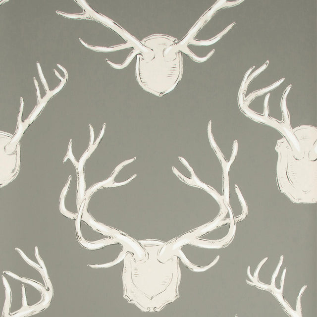 Lee Jofa ANTLERS PAPER GREY Wallpaper