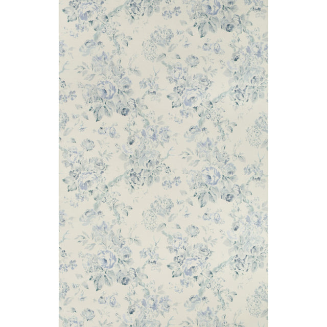 Lee Jofa GARDEN ROSES WP AQUA/BLUE Wallpaper