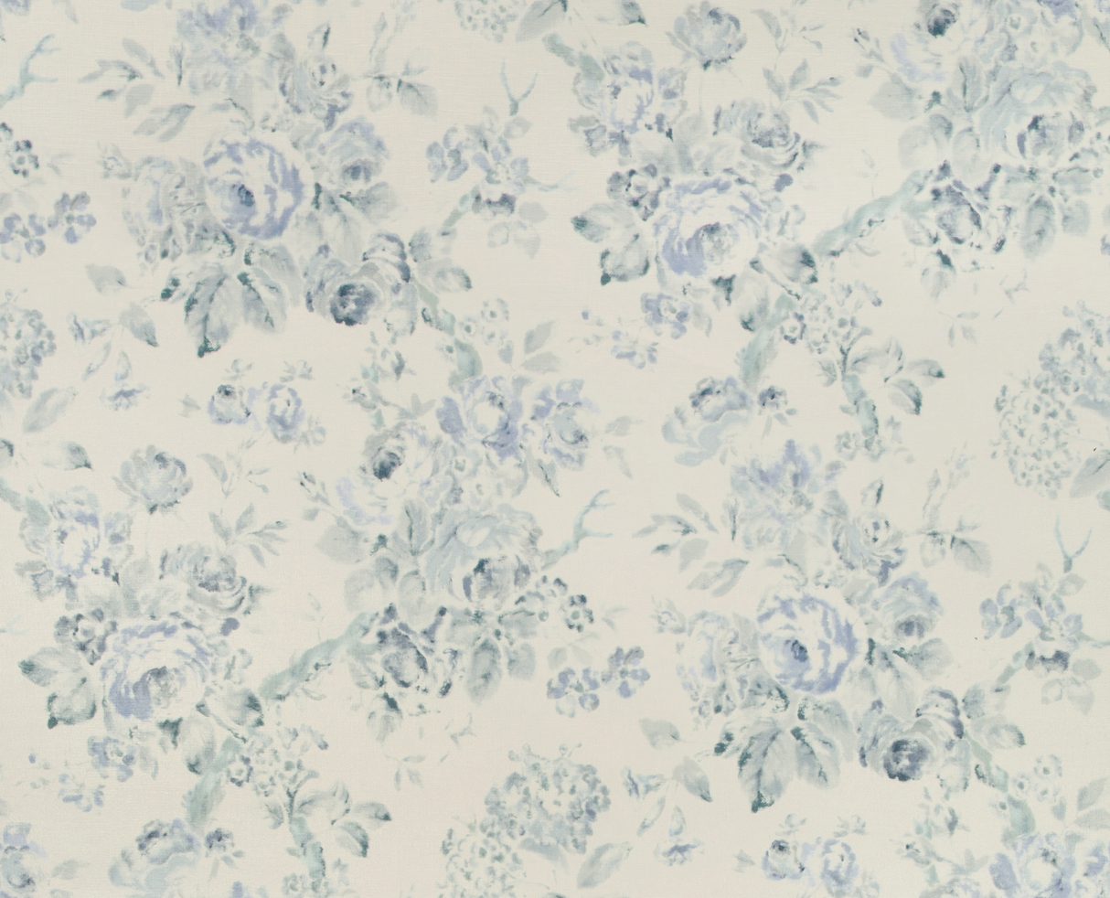 Lee Jofa GARDEN ROSES WP AQUA/BLUE Wallpaper