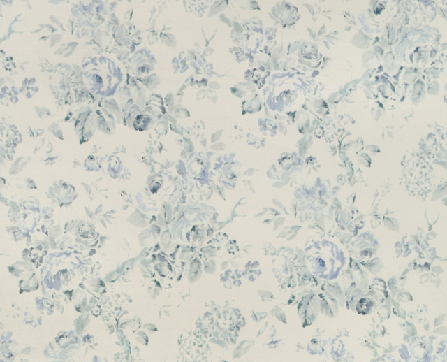 Lee Jofa GARDEN ROSES WP AQUA/BLUE Wallpaper