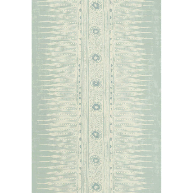Lee Jofa INDIAN ZAG PAPER AQUA Wallpaper