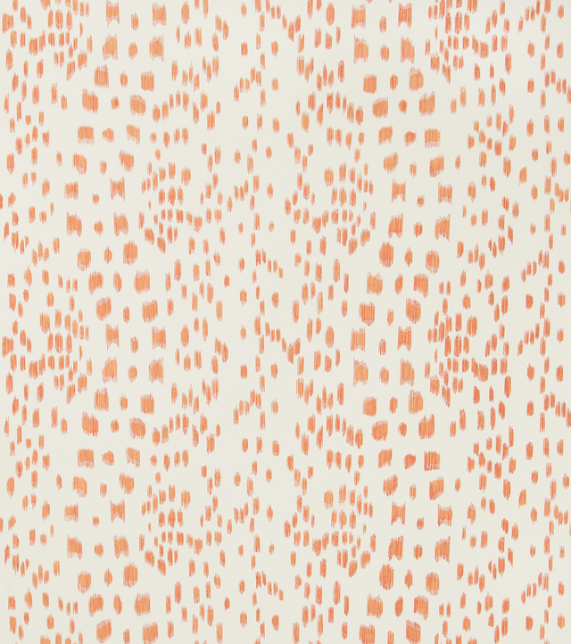 Brunschwig & Fils LES TOUCHES TANGERINE Wallpaper