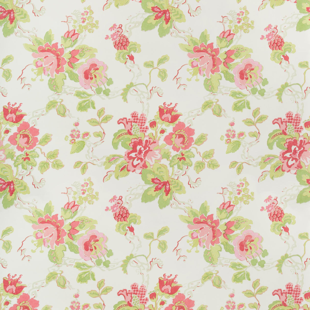 Lee Jofa PARNHAM PINK/LIME Wallpaper