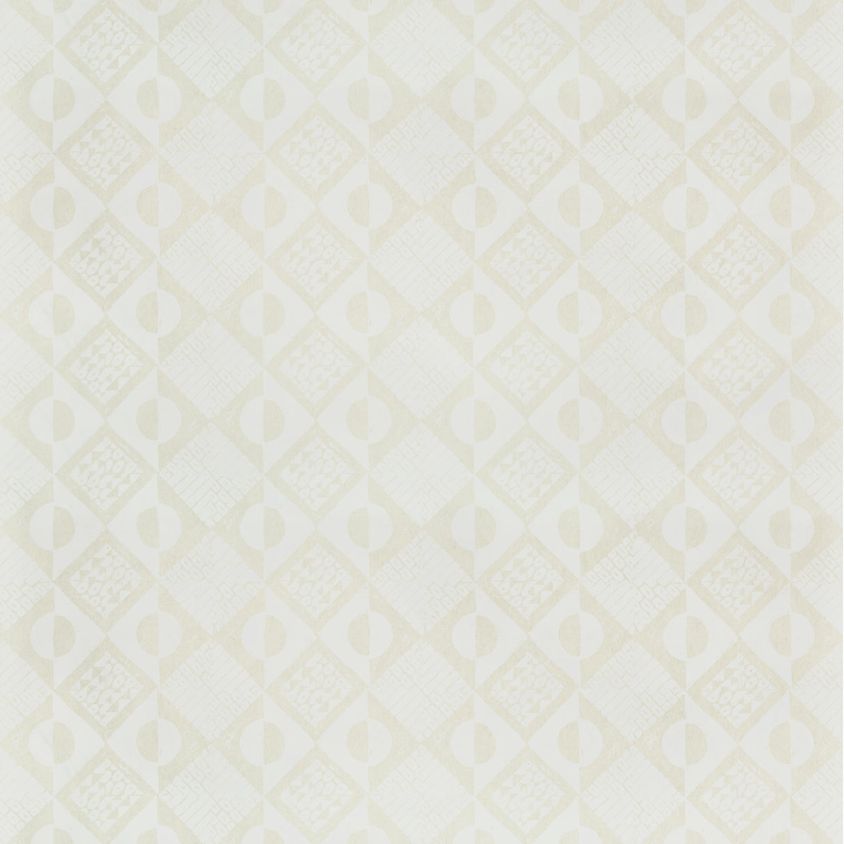 Lee Jofa CIRCLES AND SQUARES WP OFF WHITE Wallpaper