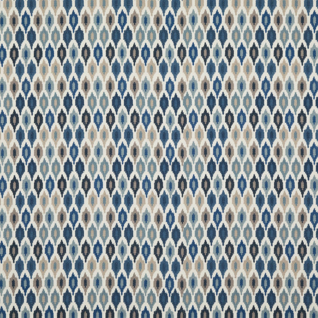 Baker Lifestyle MAZARA INDIGO Drapery Fabric