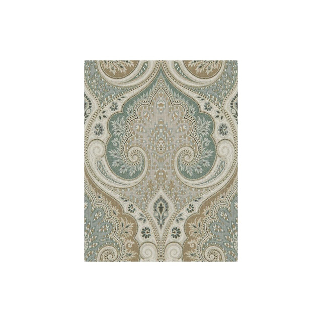 Baker Lifestyle LATIKA AQUA/TAUPE Fabric