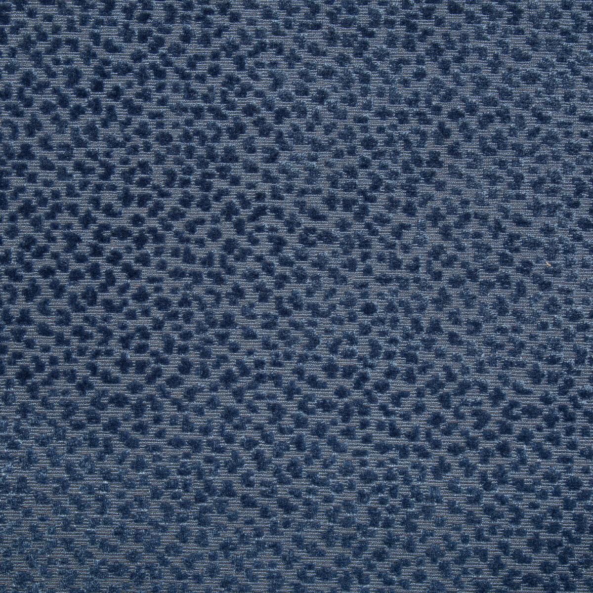 Brunschwig & Fils LA PANTHERE VELVET BLUE Fabric