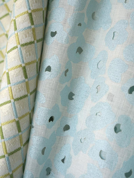 Scalamandre Oleana Blue Wisp Fabric