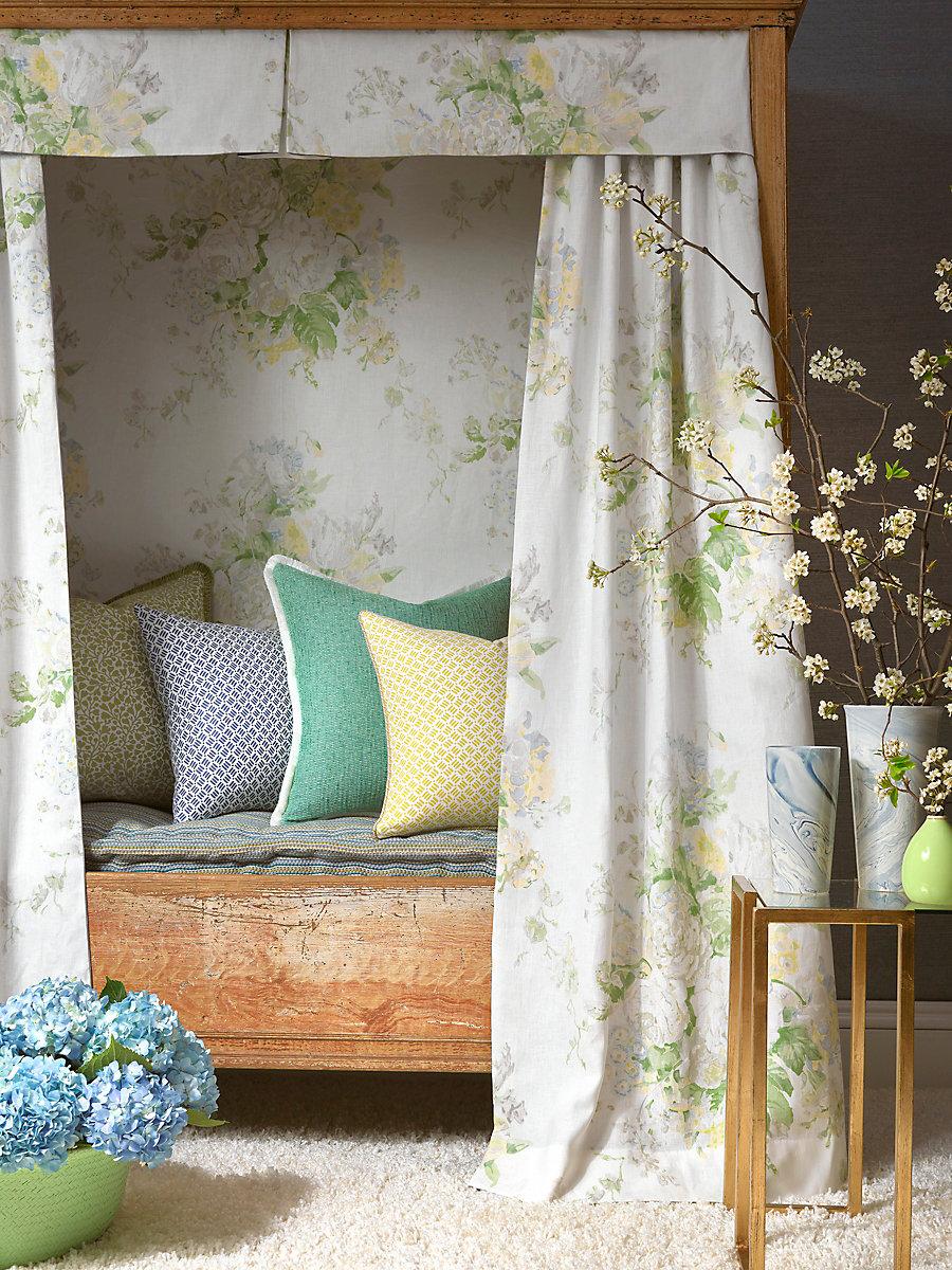 Scalamandre Sybilla Bouquet Frost Fabric