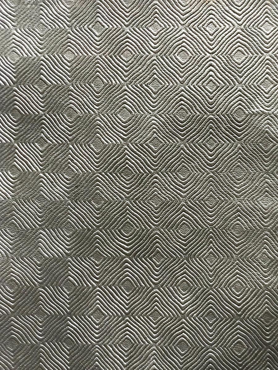 Scalamandre Cuir Mosaique Silver Fabric