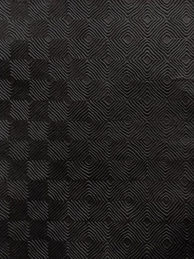 Scalamandre Cuir Mosaique Black Fabric