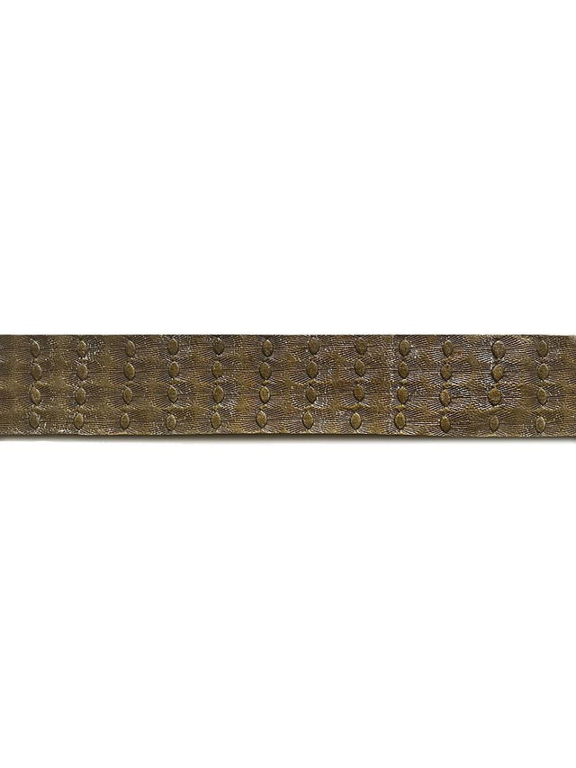 Scalamandre Cuir Relief Border Bronze Fabric