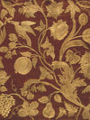 Old World Weavers Cuir Eden Red/Gold Fabric