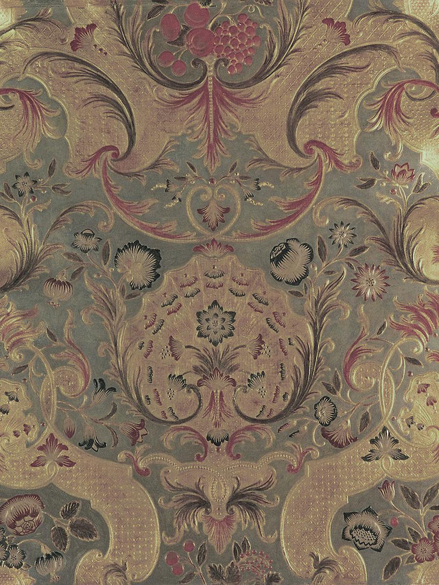 Scalamandre Cuir Versailles Green/Multi Fabric