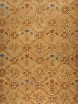 Scalamandre Cuir Chene White/Gold Fabric