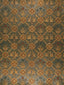 Scalamandre Cuir Chene Bleu/Gold Fabric