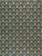 Scalamandre Cuir Resille Green/Gold Fabric