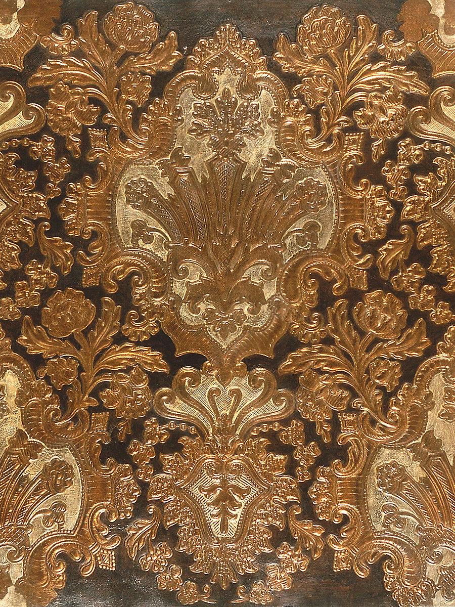 Scalamandre Cuir Colbert Blanc/Gold Fabric