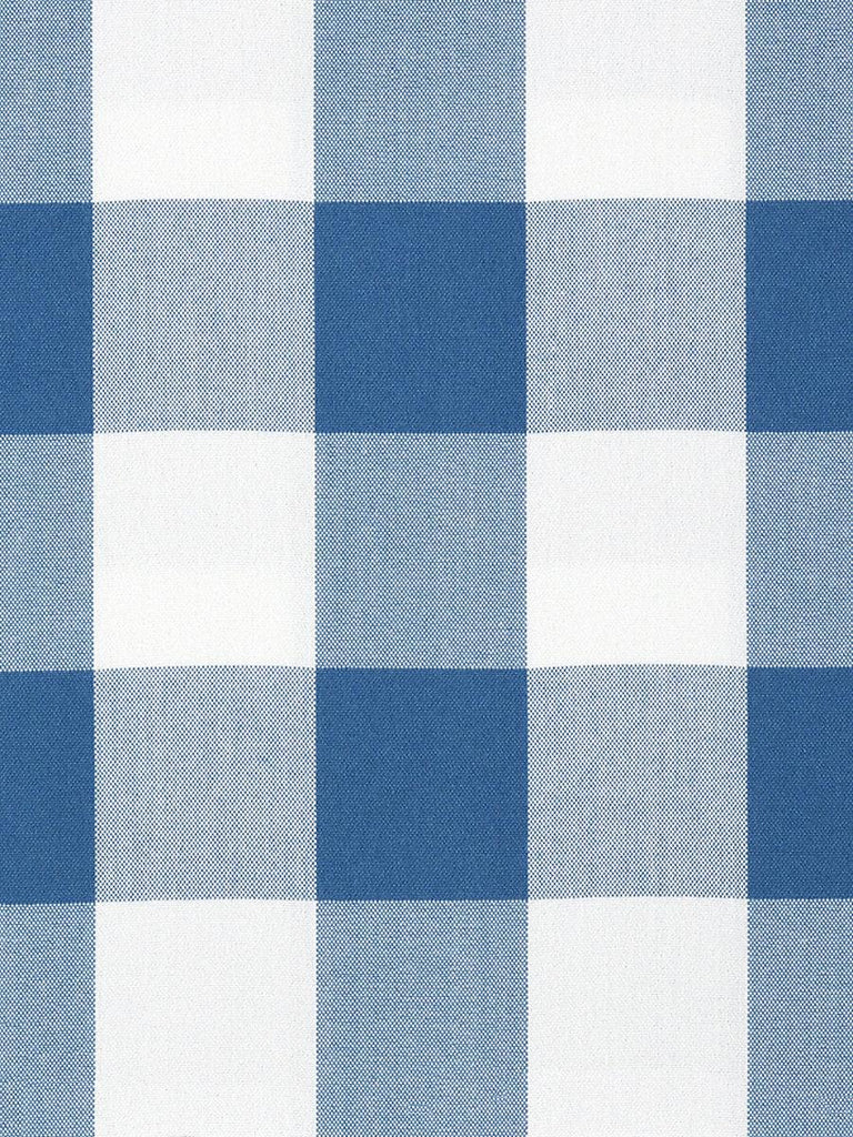 Old World Weavers POKER LARGE PLAID BLUE Fabric