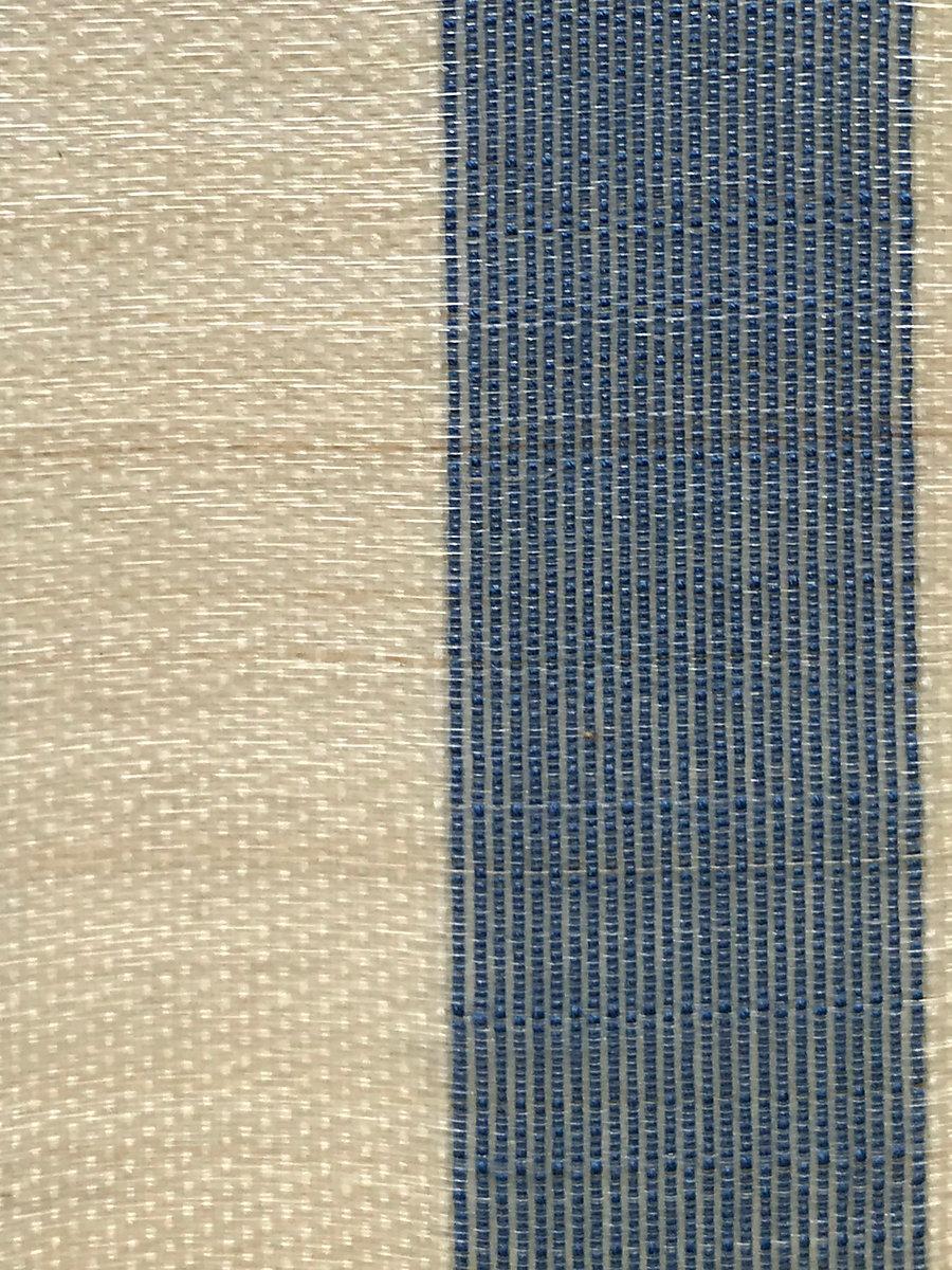 Scalamandre Fredericksborg Horsehair Cream / Blue Fabric
