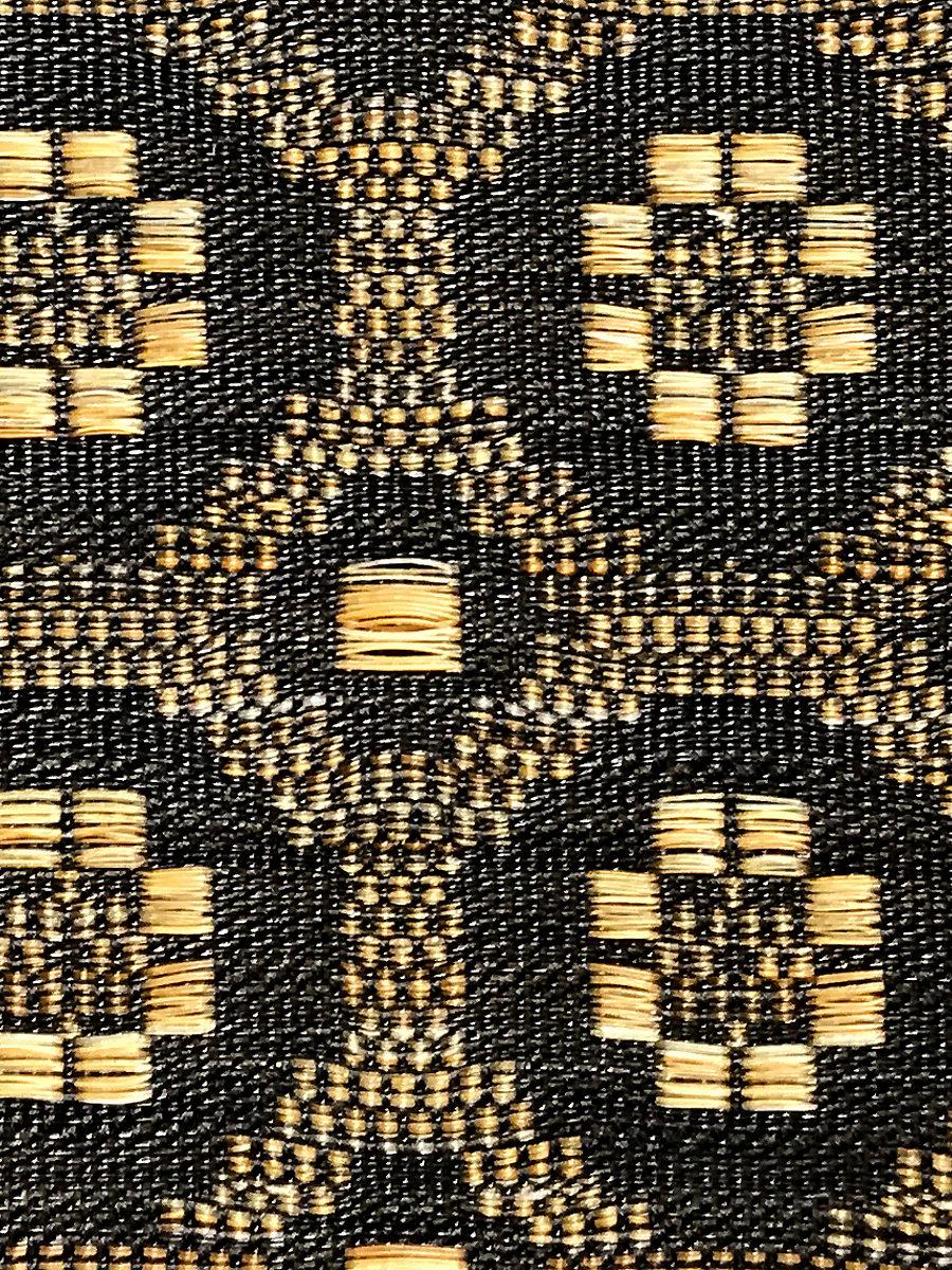 Scalamandre Holstein Horsehair Beige / Black Fabric