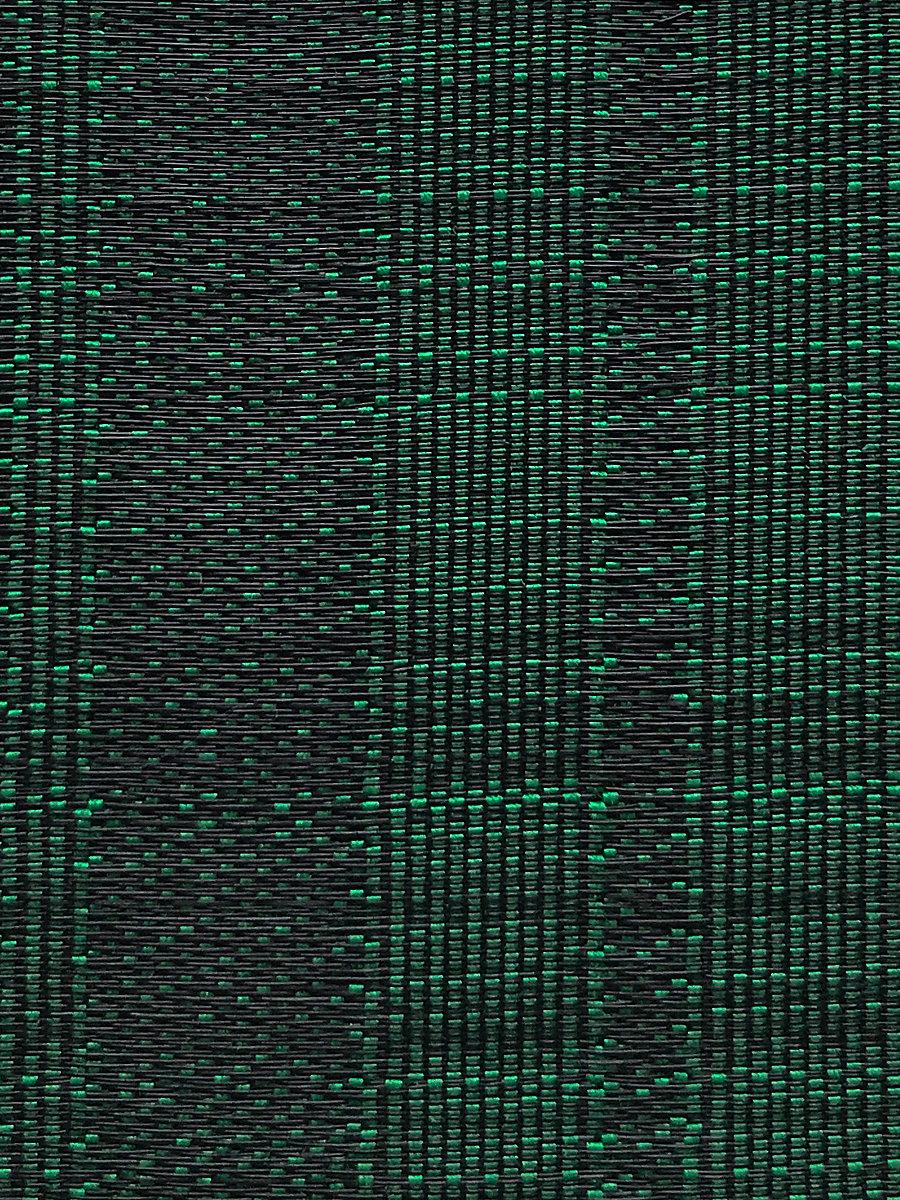 Scalamandre Pinto Silk Horsehair Green / Black Fabric