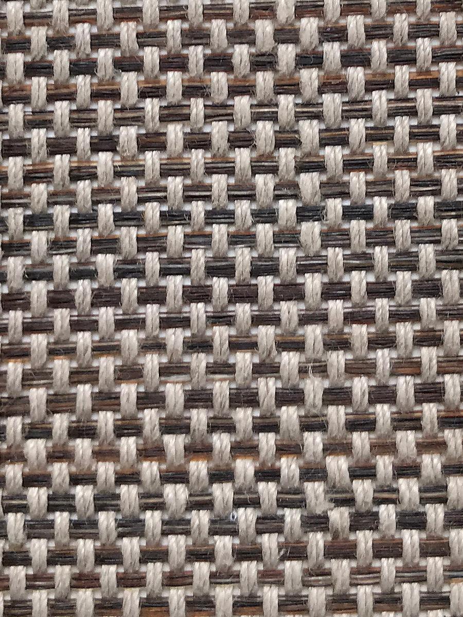 Scalamandre Selle Ii Horsehair Natural Linen / Grey Fabric