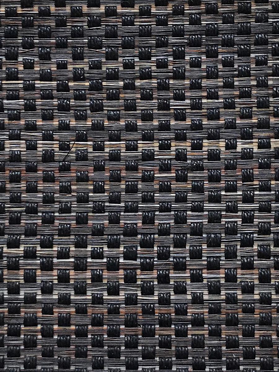 Scalamandre Selle Ii Horsehair Black Linen / Grey Fabric