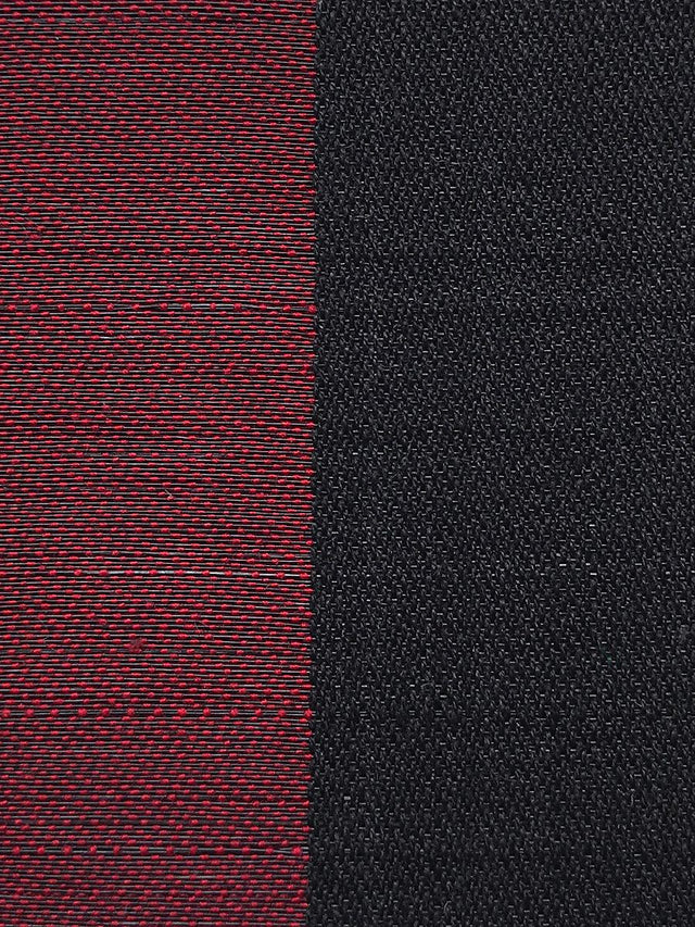 Scalamandre Breton Horsehair Red / Black Fabric