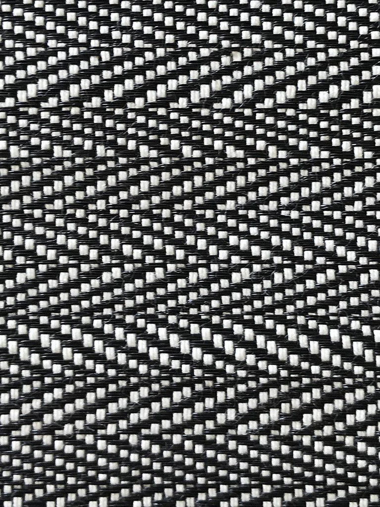 Old World Weavers MILZIG HERRINGBONE - HORSEHAIR WHITE / BLACK Fabric