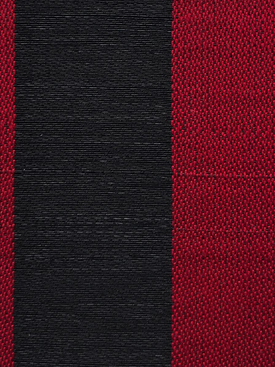 Scalamandre Breton Horsehair Black / Red Fabric
