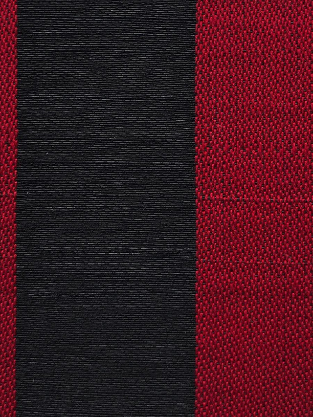 Scalamandre Breton Horsehair Black / Red Fabric