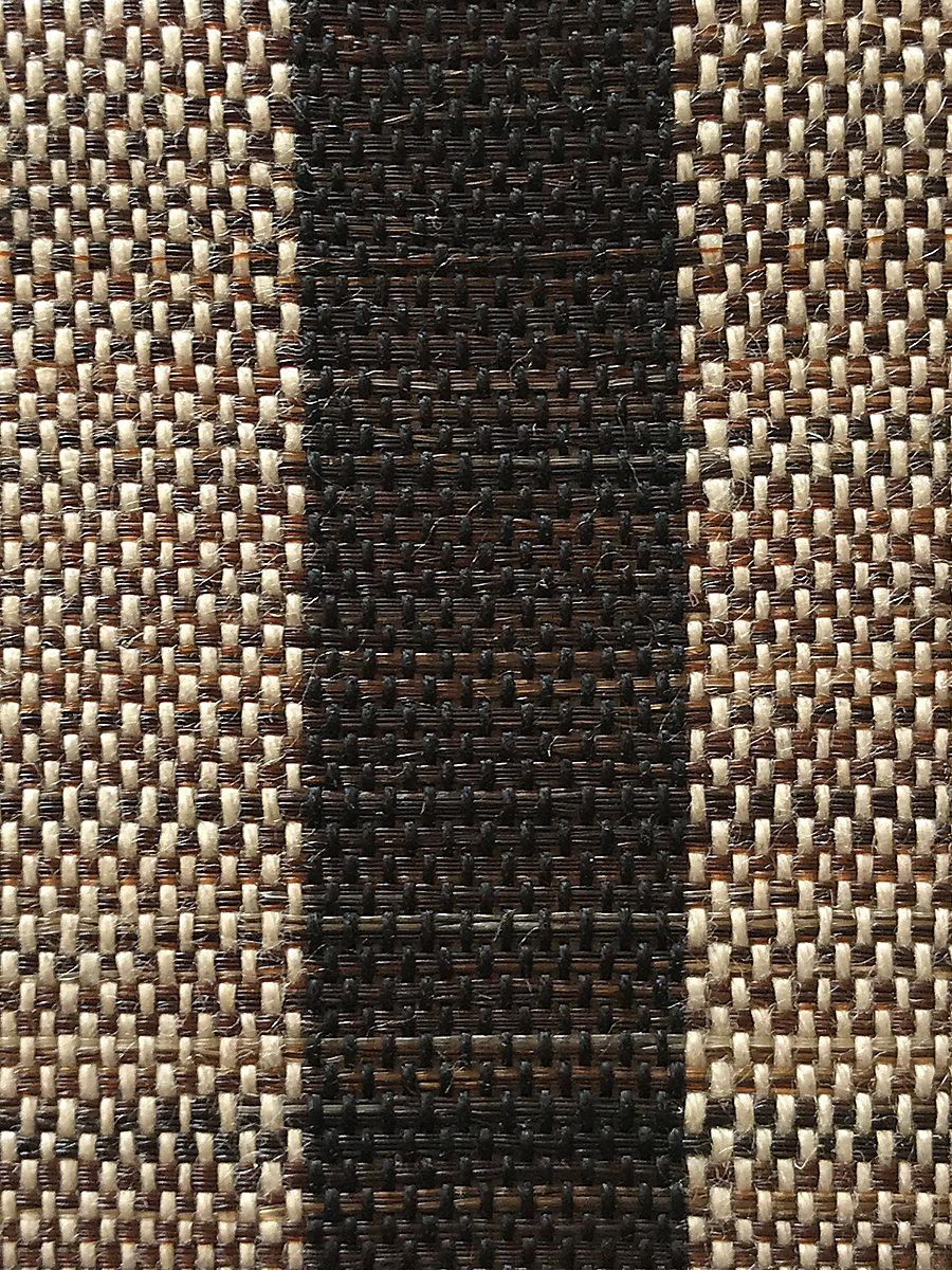 Scalamandre Selle Ii Horsehair Wide Stripe Natural / Black Fabric