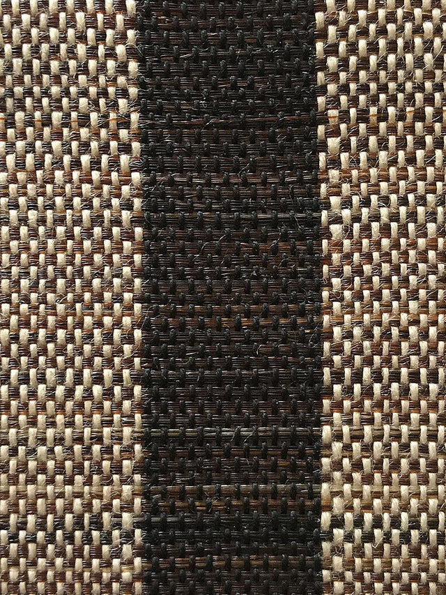 Scalamandre Selle Ii Horsehair Wide Stripe Natural / Black Fabric