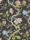 Scalamandre Andrew Jackson Floral Noir Wallpaper