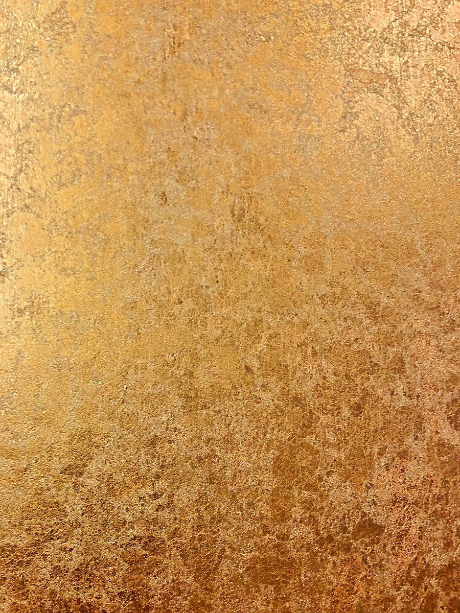 Scalamandre Hand Hammered Leaf Ore Wallpaper