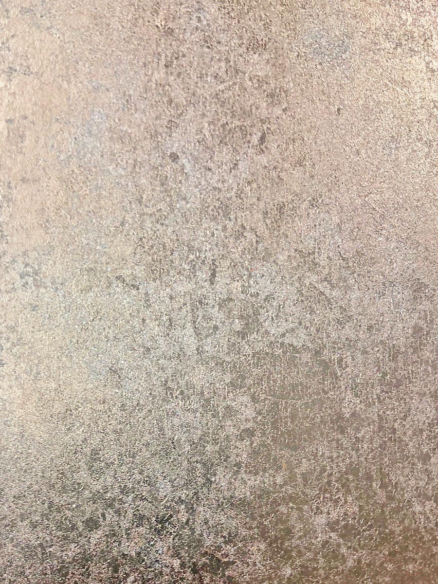 Scalamandre Hand Hammered Leaf Rose Gold Wallpaper