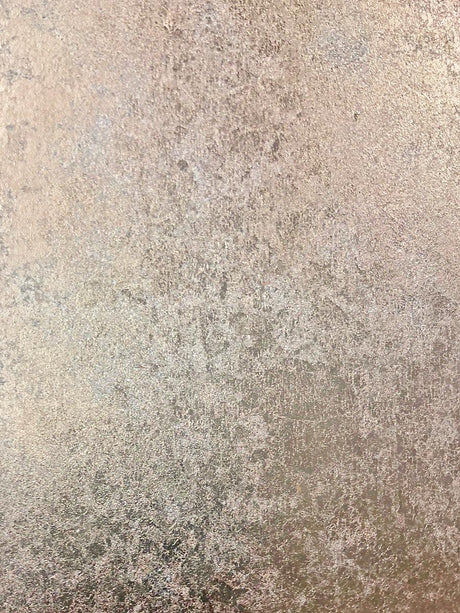 Scalamandre Hand Hammered Leaf Rose Gold Wallpaper