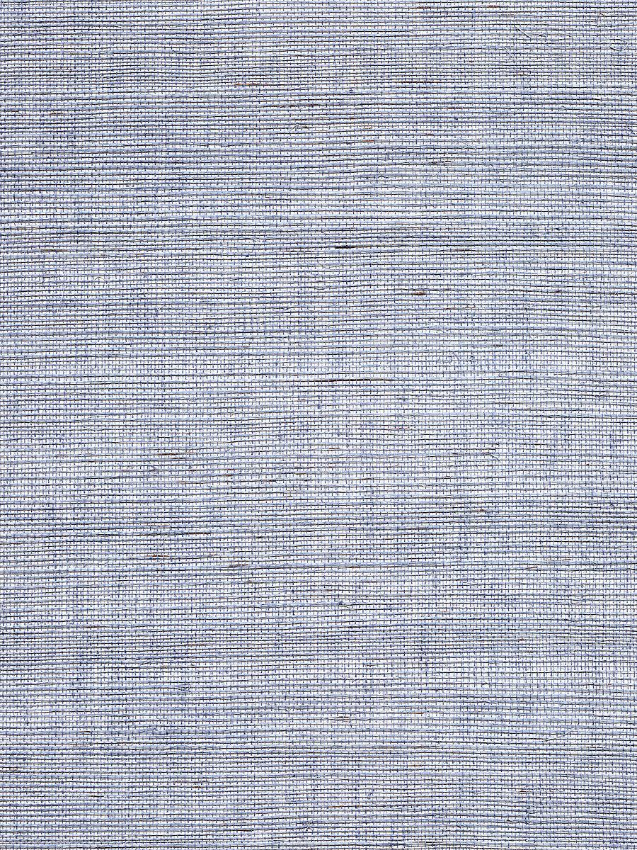 Scalamandre Organic Sisal Sea Blue Wallpaper
