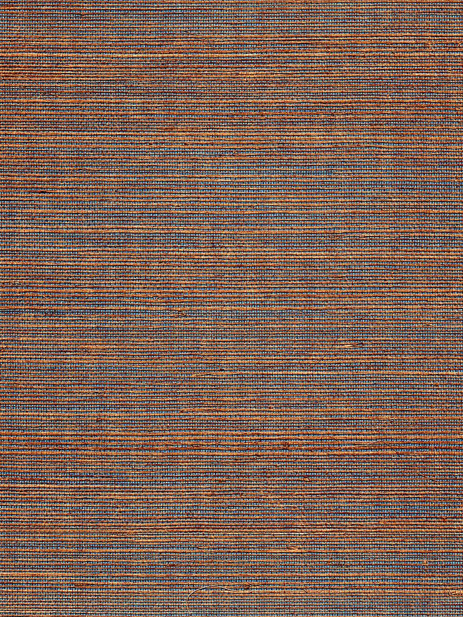 Scalamandre Organic Dual Tone Sisal Chestnut Wallpaper