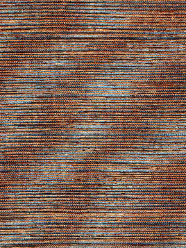 Scalamandre Organic Dual Tone Sisal Chestnut Wallpaper