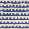 Schumacher Corfu Hand Printed Stripe Navy Fabric